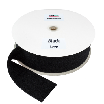 3" - DuraGrip Brand Sew-On Loop - Black DG30BLLS