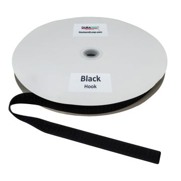 3/4" - DuraGrip brand Fire Retardant Hook - Black DG34BLHFRS