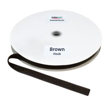 3/4" - DuraGrip Brand Sew-On Hook - Brown DG34BRHS