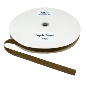 3/4" - DuraGrip Brand Sew-On Hook - Coyote Brown DG34CBHS