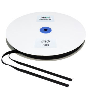 3/8" - DuraGrip Brand Sew-On Hook - Black DG38BLHS