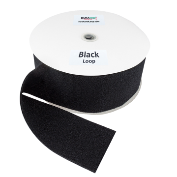 4" - DuraGrip Brand Sew-On Loop - Black DG40BLLS