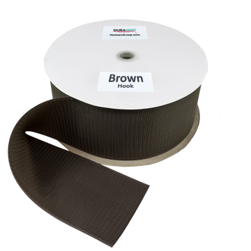 4" - DuraGrip Brand Sew-On Hook - Brown DG40BRHS