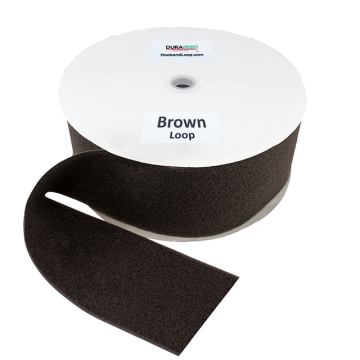 4" - DuraGrip Brand Sew-On Loop - Brown DG40BRLS