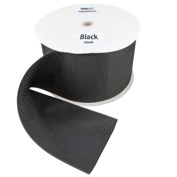 5" - DuraGrip Brand Sew-On Hook - Black DG50BLHS