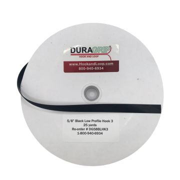 DuraGrip® Brand - 5/8" Black Low Profile Hook #3