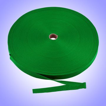 2"  - DuraGrip brand Lightweight Polypropylene Webbing - Green DG20GRWEBB-LW