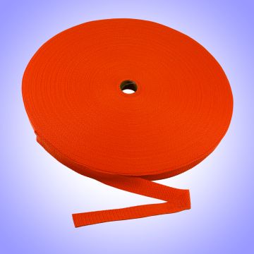 3/4"  - DuraGrip brand Lightweight Polypropylene Webbing - Orange DG34ORWEBB-LW