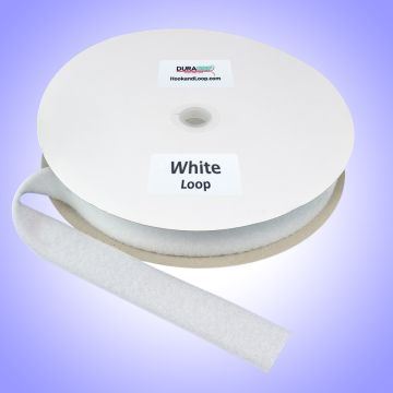 1.5" - DuraGrip brand Sew-On Polyester Loop - White DG15WHLPOLY