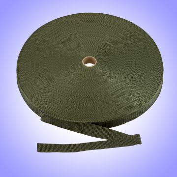 3/4"  - DuraGrip brand Lightweight Polypropylene Webbing - Olive DG34ODWEBB-LW