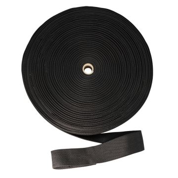 1" - DuraGrip brand Heavyweight Polypropylene Webbing - Black DG10BLWEBBHW