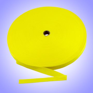 2"  - DuraGrip brand Lightweight Polypropylene Webbing - Yellow DG20YWWEBB-LW