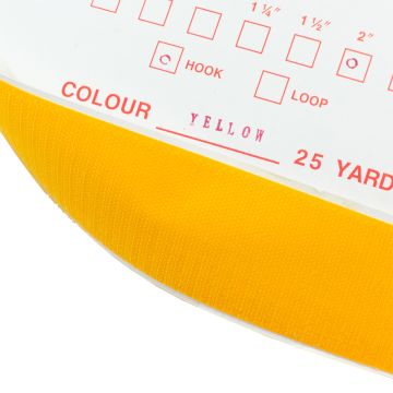 1.5" - DuraGrip brand Peel & Stick Hook: Rubber - Yellow DG15YWHR