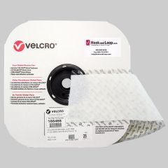 4" - Velcro® brand Pressure Sensitive Adhesive Loop: Rubber - White 188466