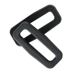1" - DuraGrip brand Plastic Rectangular Rings - Black BN401-0100-BLACK