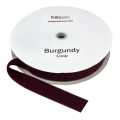 1.5" - DuraGrip Brand Sew-On Loop - Burgundy DG15BULS
