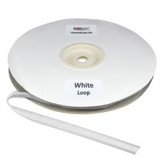 3/8" - DuraGrip brand Peel & Stick Loop: Rubber - White DG38WHLR