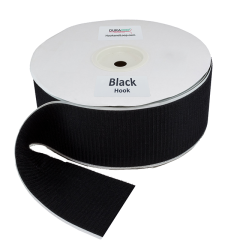 4" - DuraGrip brand Peel & Stick Hook: Rubber - Black DG40BLHR