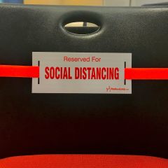 Social Distancing Strap-Neon Orange