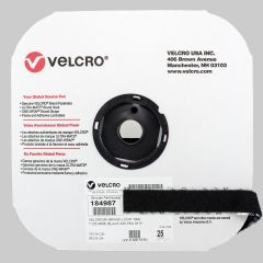 1" - Velcro® brand Pressure Sensitive Adhesive Loop: Rubber - Black 184987