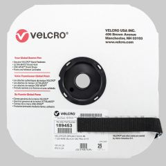 1" - Velcro® brand Pressure Sensitive Adhesive Hook: Rubber - Black 189453