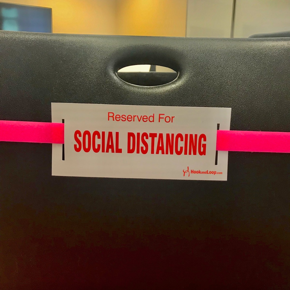 Social Distancing Strap-Neon Pink
