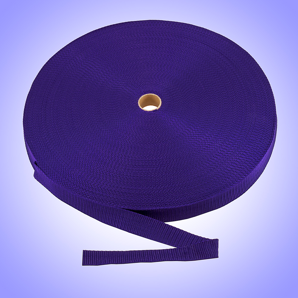1" - DuraGrip brand Heavyweight Polypropylene Webbing - Purple DG10PUWEBB-HW