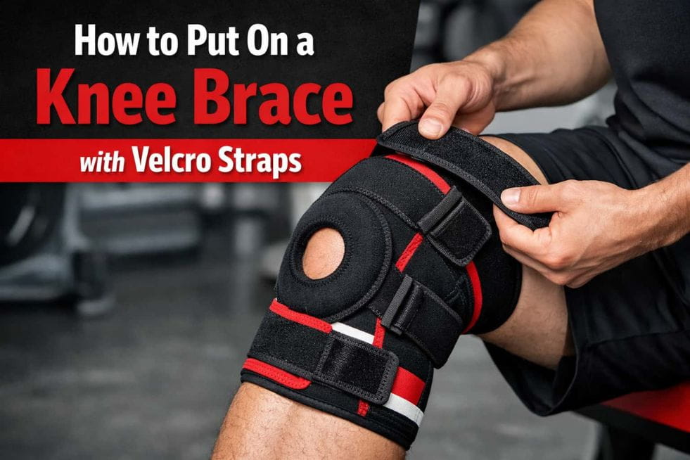How to put on knee brace
