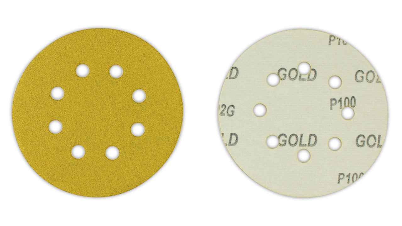 Sanding discs with loop and adhesive backing