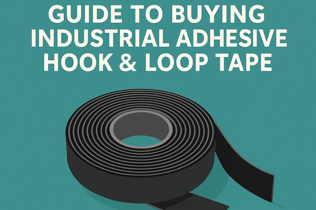 Industrial adhesive hook and loop tape
