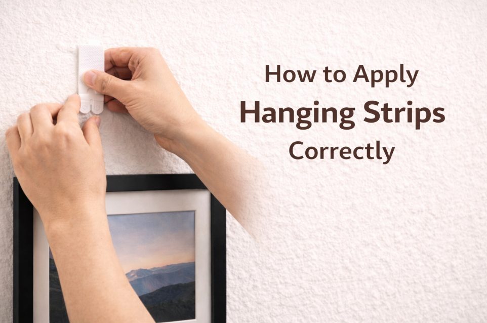 How to Apply Command Strips Correctly