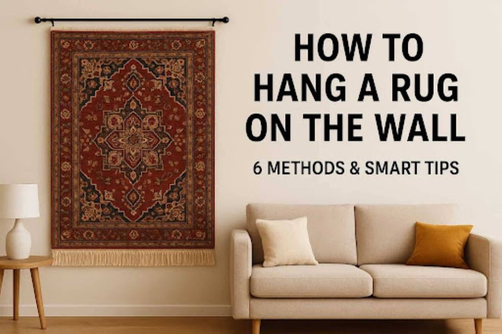 How to hang a rug on wall