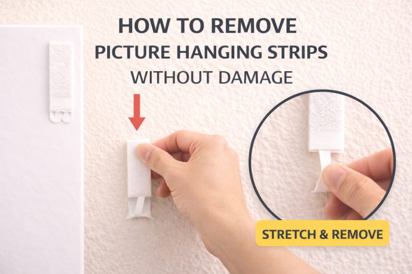 How to Remove Velcro Command Strips Without Damage
