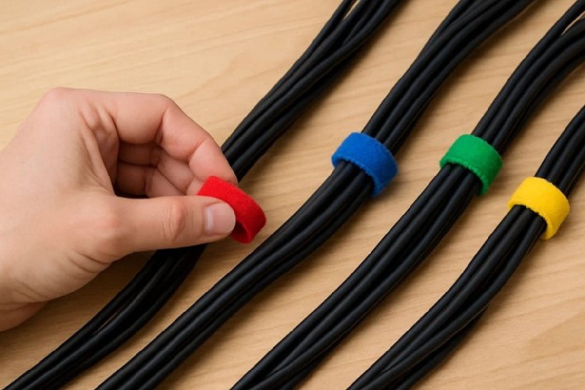 How to use Velcro cable ties