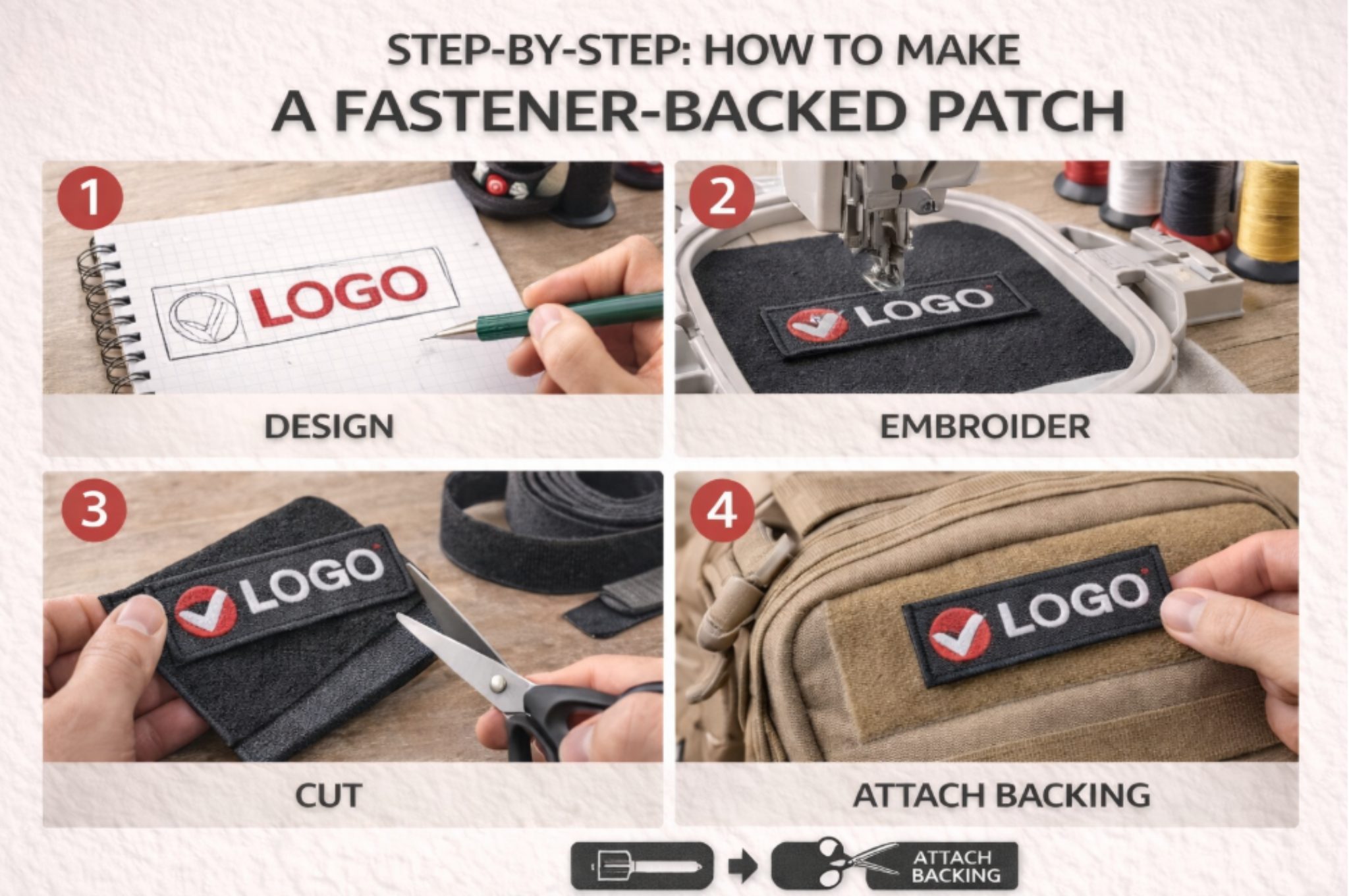 Step-by-Step: How to Make a VELCRO® Brand Patch