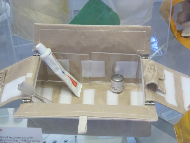 Personal hygiene kit with hook and loop