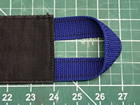 Sewn webbing straps in colors
